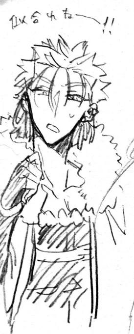 髪バッサリ切られたキャス描いてたのに女の子になったみたい 