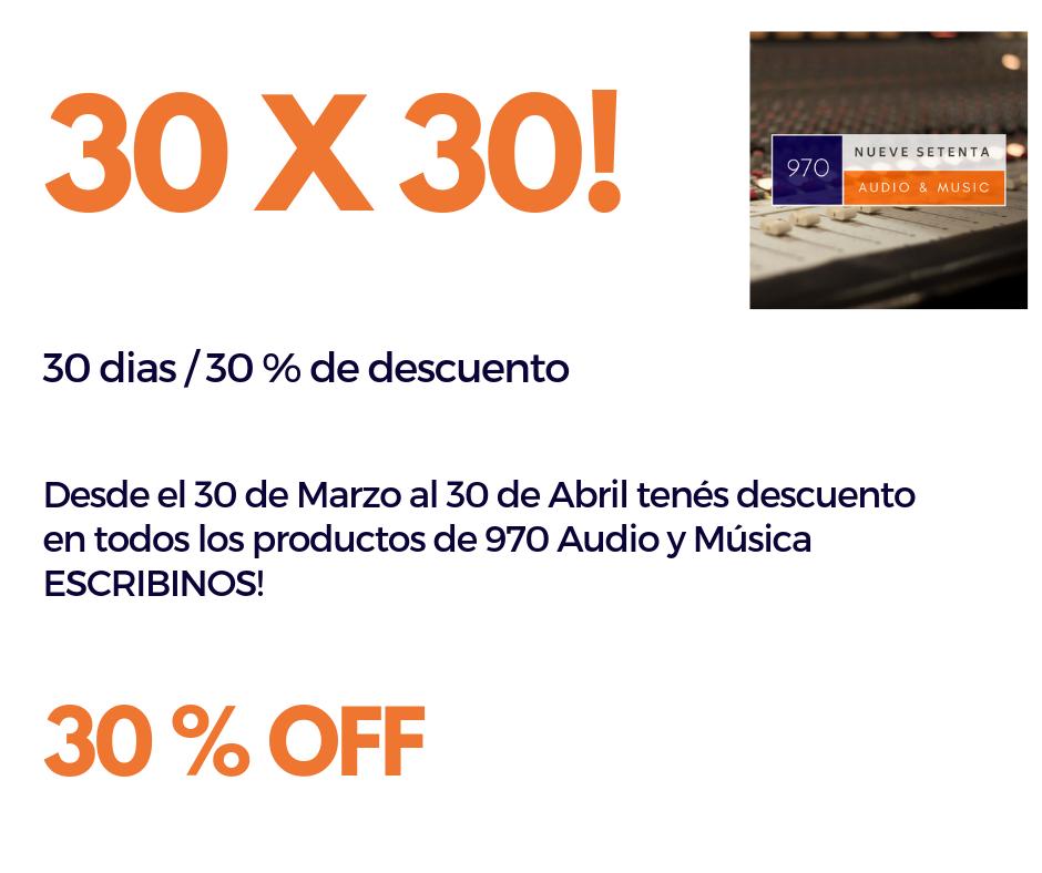 970produce's tweet photo. PROMO 30 x 30 🎹▶️🔥💣
Todos los pedidos desde el 30 de marzo al 30 de abril tienen 30% de descuento. 
Escribenos!!! #audio #musica #promo https://t.co/OngYOZ6K5F