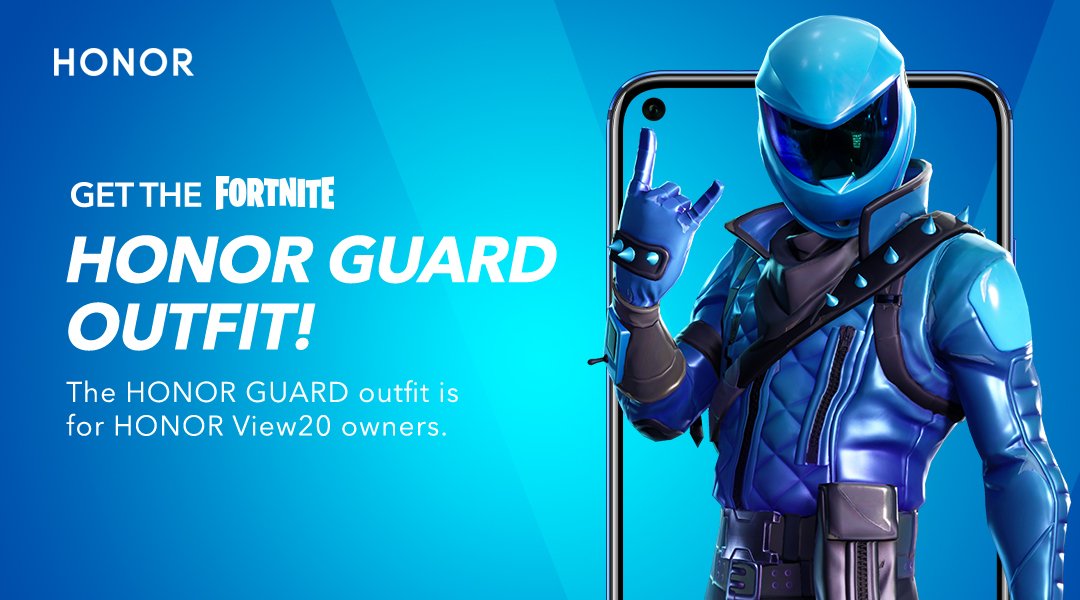 #HONORGuard is ready for #HONORView20 users. Go to the AppGallery, tap ”Me” on the navigation bar → Gifts → HONOR Guard outfit banner → apply the code. An apology for the wait - 5 FREE outfits! One could be yours, just by retweeting this post and tagging #HONORGuard.