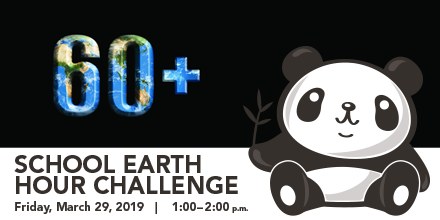 OCDSB's tweet photo. This year #EarthHour is Saturday, March 30, however we're challenging our #OCDSB schools and administrative offices to take part TOMORROW Friday, March 29 from 1:00pm to 2:00pm. Learn more: https://t.co/pjFK0jlCc3 @OCDSB_Students  @earthhour  #EnvironmentalStewardship https://t.co/y1pyYMHrhT