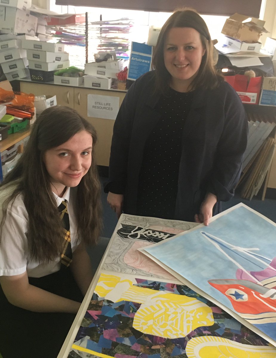 🎨Delighted to welcome back Visual Arts Programmer Margaret McCormick who chatted with our S6 Pupils Kirsten and Lisa this morning🎨Both Pupils are interested in Creative Industries. #postivedestinations #sustainablepathways #mockinterviews #positivepartnerships