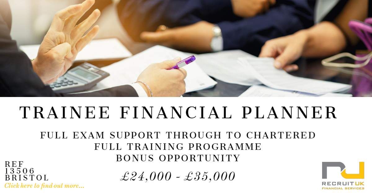 Recruit UK on Twitter "Trainee Financial Planner in Bristol to join a