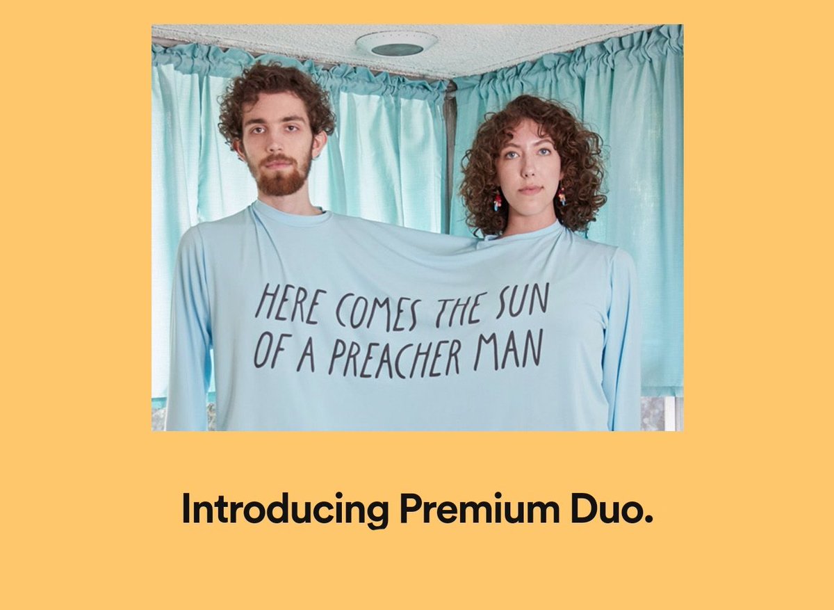 verge's tweet photo. Spotify is testing Premium Duo, a discounted subscription for two https://t.co/MS2Hg2DMmN https://t.co/750xOnNRWF