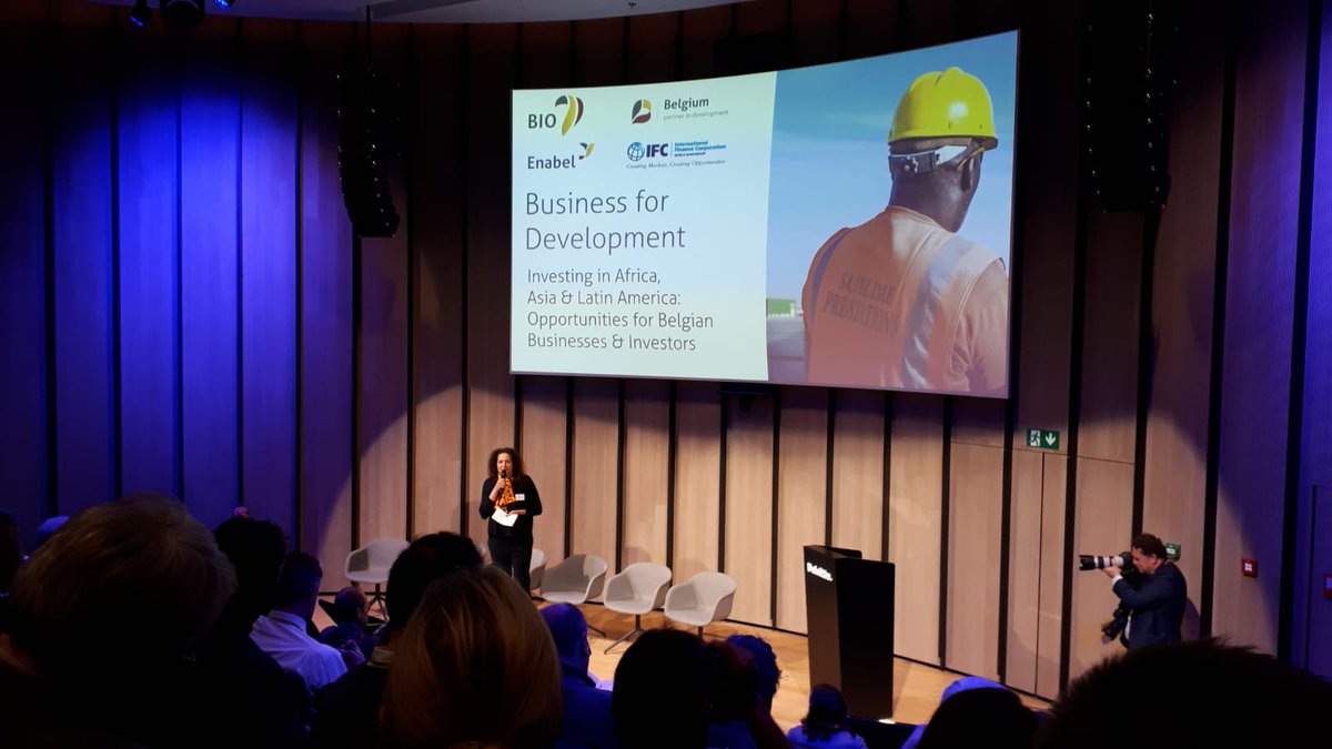 Enabel_Belgium's tweet photo. The private sector is a driver of inclusive growth. With @BelgiumMFA @BIO_Investments  @IFC_org  and Belgian companies, financial institutions, investors and entrepreneurs to discuss the private sector’s contribution to the #SDG #business4development #PSDconference https://t.co/JqYlUdVk0b