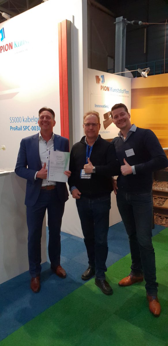 gfk_profile's tweet photo. Thanks to our Partner PION Kunststoffen BV! Arcosystem: Sucessfull Certification of Compliance S5000 kabelgoten ProRail SPC-00305 eis #arcosystem #railtech #railtech2019 @railtecheurope https://t.co/ZKPkSE5Cvn