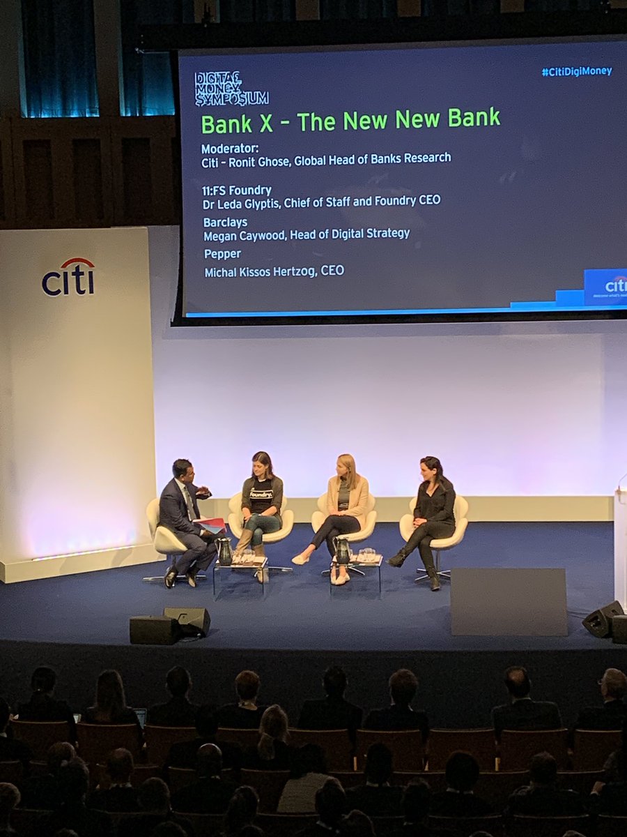 Collie2905's tweet photo. Great to see an all female panel at Citi’s Digital Money Symposium - with the expert moderator, Ronit Ghose! #CitiDigiMoney https://t.co/fyVLWCRLtf