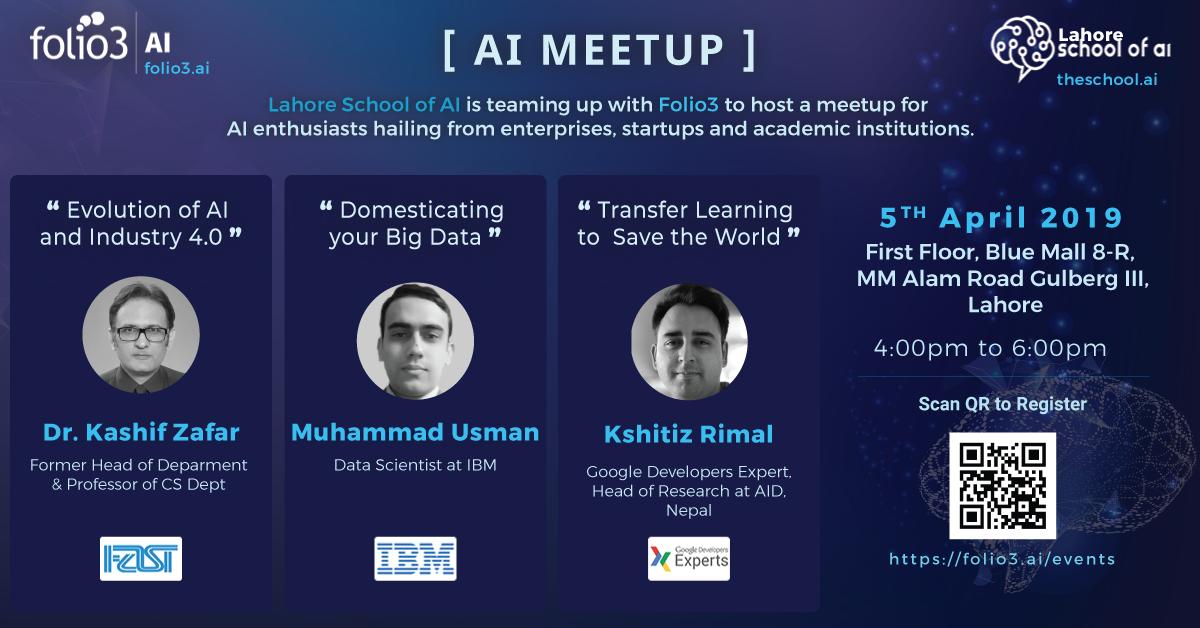 Folio3Ai's tweet photo. Folio3 AI is pleased to announce an AI Meetup in collaboration with Lahore School of AI Register yourself for the AI Meetup:  https://t.co/ofZkUEeEGy

#AI #AIMeetup #Folio3 #Folio3AI #LahoreSchoolofAI #ArtificialIntelligence #TechMeetup #Innovation https://t.co/uqrrNxLPhB