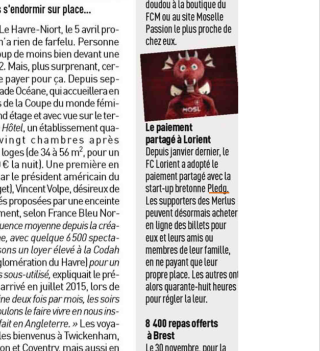 AgenceATIK's tweet photo. @lequipe présente les bonnes idées de la #Ligue2 ce matin ! On y retrouve le @FCLorient pour la mise en place de @PledgPay , la solution de #paiement partagé #fintech #ecommerce #startup https://t.co/OR2CwPGVBL