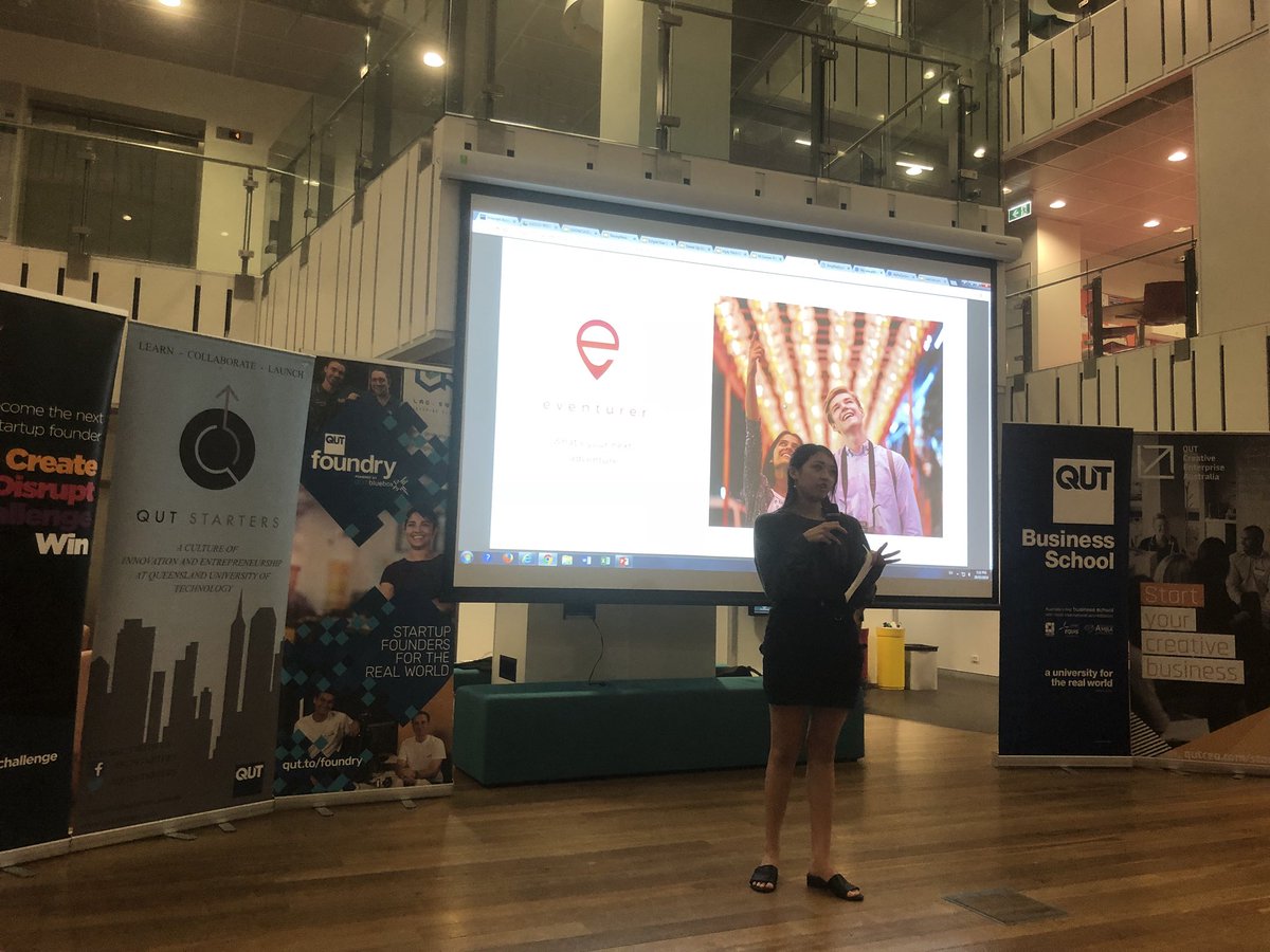 QUTStarters's tweet image. Pitch 5: EVENTURER - An app that instantly connects entertainment seekers with events through timetable matching and advanced live filtering #Hatch5