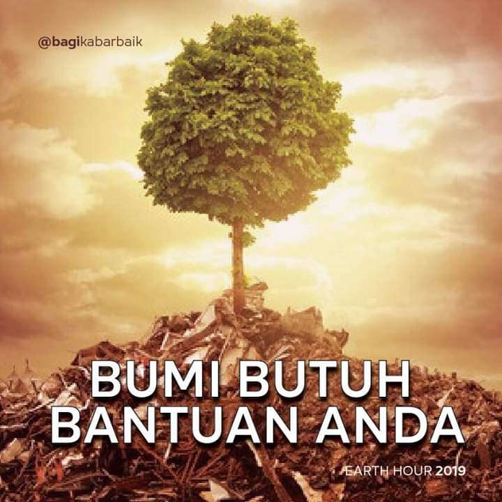 Nitabowo's tweet photo. #agpearthHour #agpeduli #EarthHour2019 #EarthHour #changeclimatechange #connect2earth https://t.co/OCW5UYRrWu