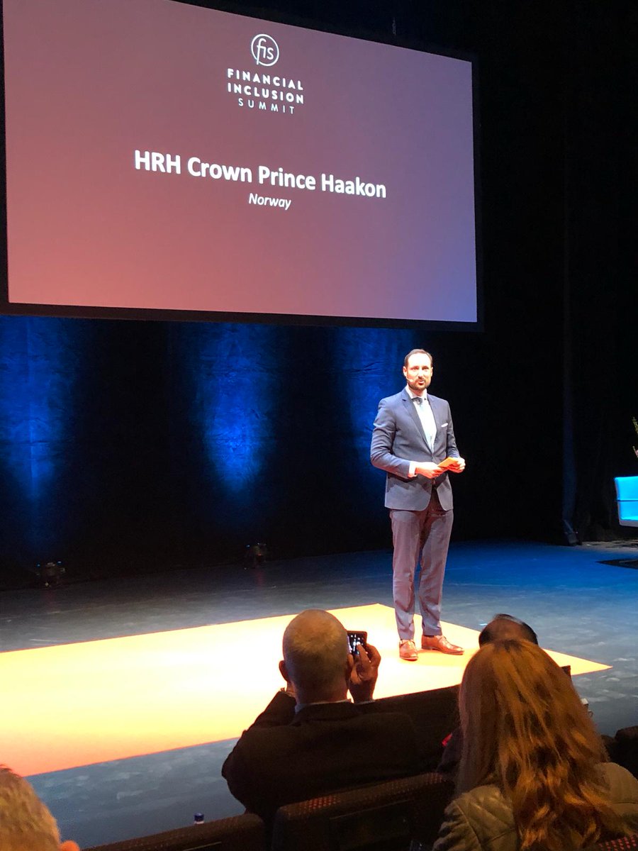 "#Technology can help empower people but we need to ensure technology works for people,“ HRH Crown Prince of Norway, Haakon, at the <a href="/FinIncSummit/">Financial Inclusion Summit</a>. #fintechforall #fintech