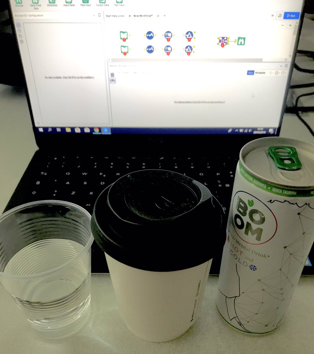 LucaUrzi's tweet photo. Water > Coffee > Energy Drink ... The more #Alteryx flows... the more you need your brain to pay attention 👀. Great to learn how #data preparation can help #businesses to keep their stas clean and ready for proper informative #analysis! @infolabIT #theinformationlab #datacademy https://t.co/yQEjNvIdXS