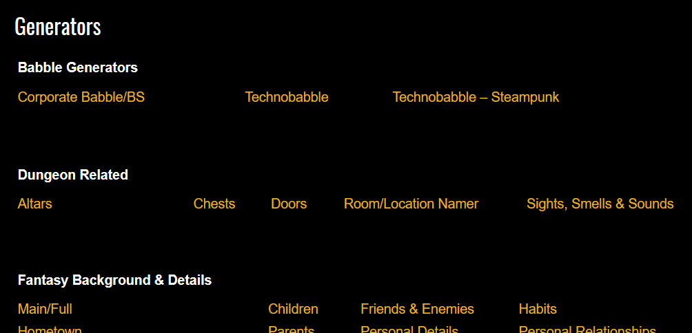 chaosgenerators's tweet photo. Ennead Games has lots of generators to help in role-playing games at https://t.co/sxxwYwpmQZ

@EnneadGames #rpg #ttrpg #dnd #rpgtool #dndgenerator https://t.co/AUBX5XjaQv