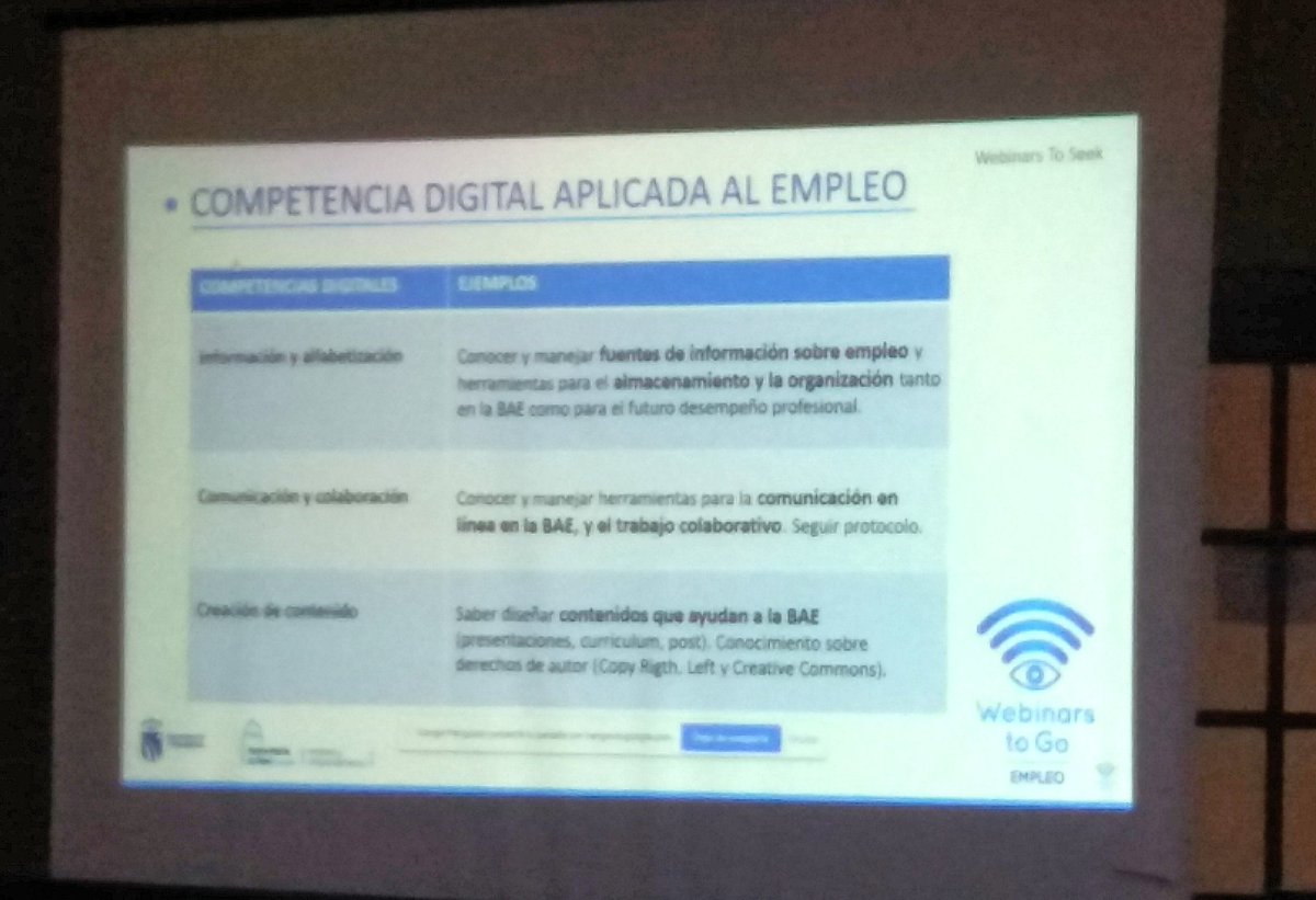 LanzaderaGuadix's tweet photo. Vemos un webinars to Go (Estrategias de la búsqueda de empleo en la era digital) impartido por @wanttowalk encargada de la selección de técnico/as @FundacionSMLRPH 💻📅🖲. 
Gracias, Rocío. @Lanzaderas_EES @fundacionTef @Ovaqueroromacho https://t.co/RZk7ssEosh