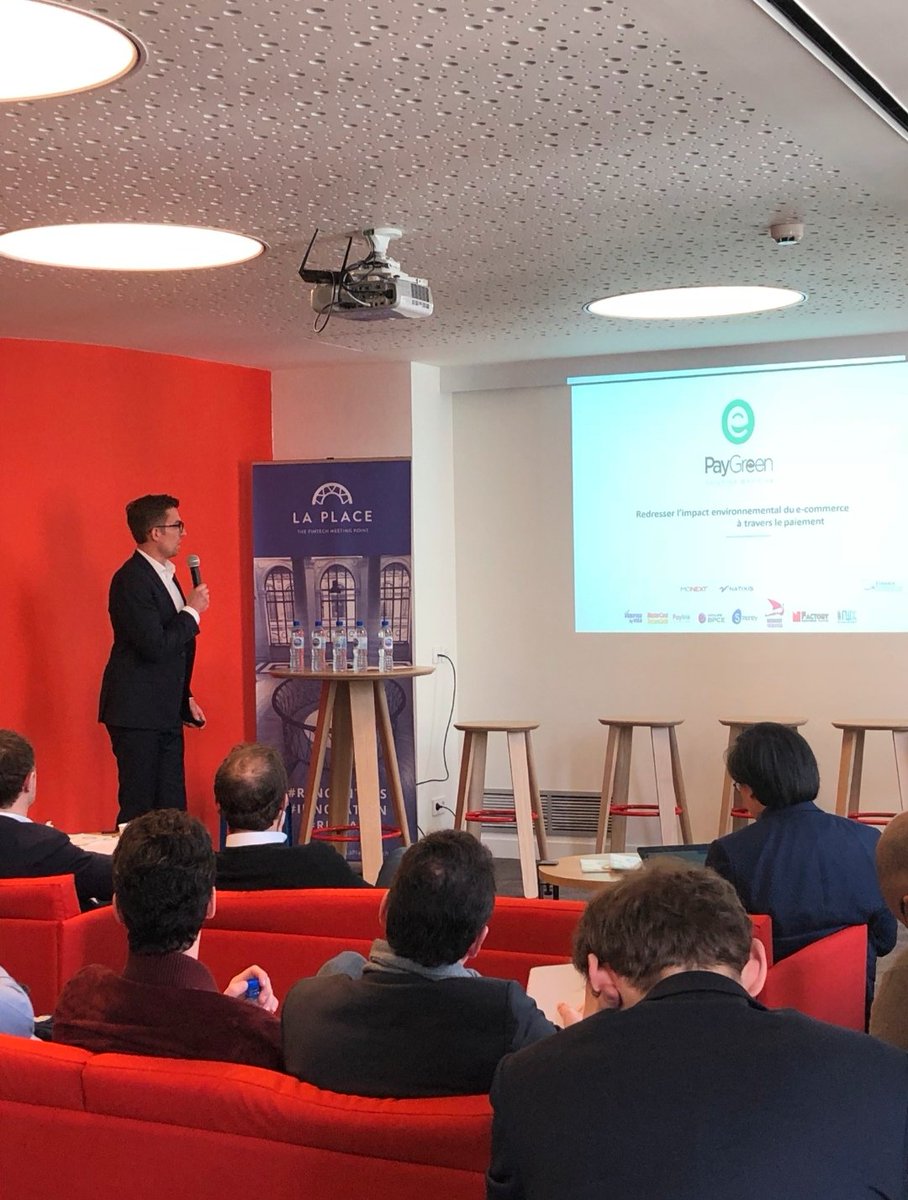 IFD_Paris's tweet photo. #StartUpDay Dernier Pitch de @PayGreen_fr avant de laisser la place à une table ronde modérée par @FinTechMag #greenfintechday https://t.co/2rJqRVJnuX