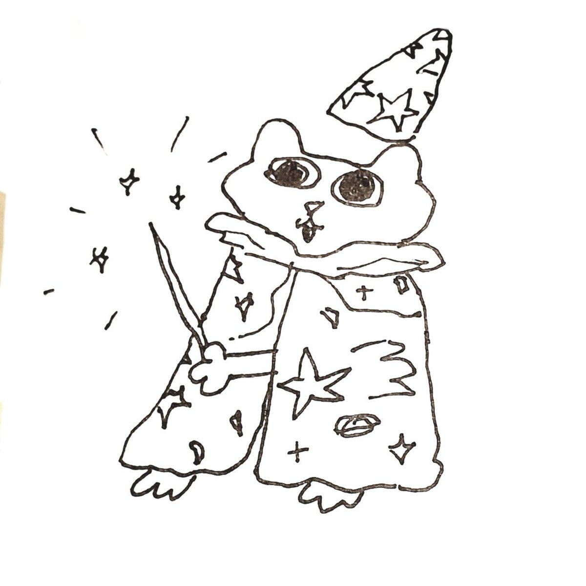 lavanderrat's tweet photo. Woah! #cat #doodle #magic #wizard https://t.co/NdcrHi8yMw