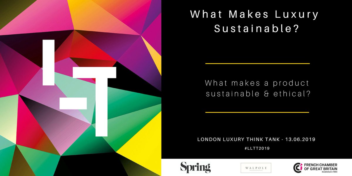 From the sourcing of materials to distribution pipeline and #innovation.
The 2nd panel of our #LLTT2019 will be dedicated to "What makes a product #Ethical &amp; #Sustainable?" Didn't get your tickets yet? 
Info &amp; bookings at: bit.ly/2yuQr38