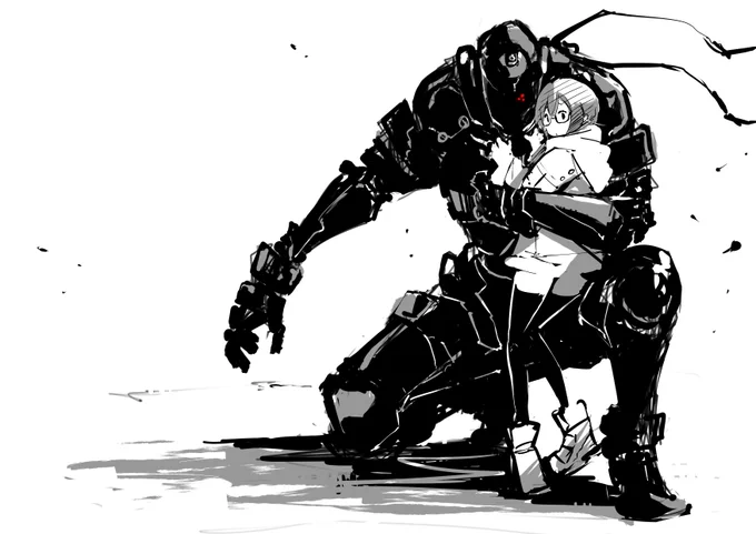 新作HEART GEARを企画するにあたって最初に描いたイメージカットの一部です。ここからどのくらい変化したかは4月3日のジャンプラで! 