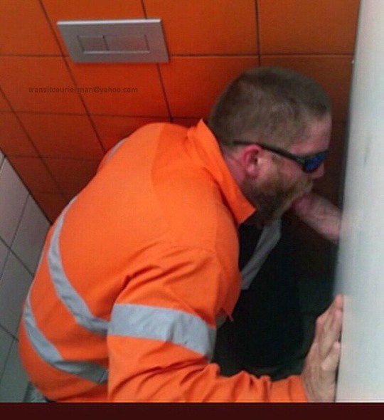 chrismturner1's tweet photo. Glory hole whore Max can never resist just one more before heading out of the interstate rest stop for the new construction job https://t.co/04lGJ8nh4m