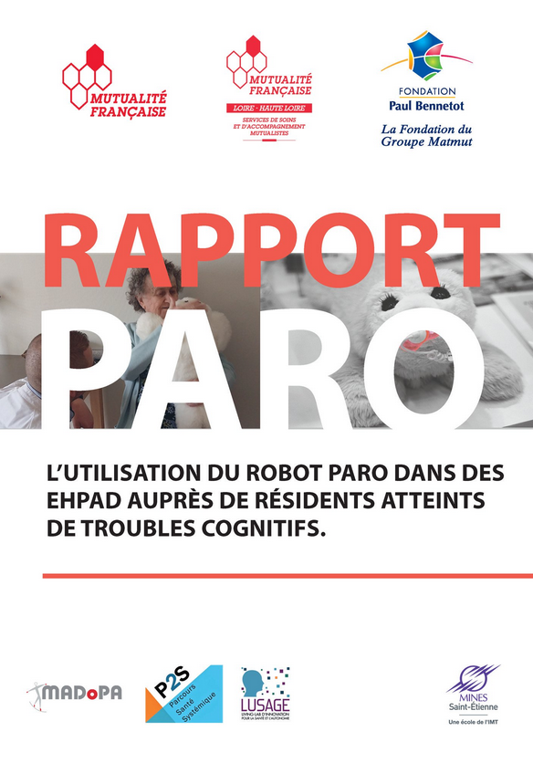 [#FocusESanté] - #Robotique, #IA… nouveaux usages ? 
> Encore un exemple avec #PARO robot "phoque" émotionnel utilisé en #EHPAD auprès des résidents atteints de troubles cognitifs.
Un projet signé <a href="/mutualite_fr/">Mutualité Française</a> @mutualite_42_43 et Fondation Paul Bennetot <a href="/Matmut/">Matmut</a> | #esante #sante