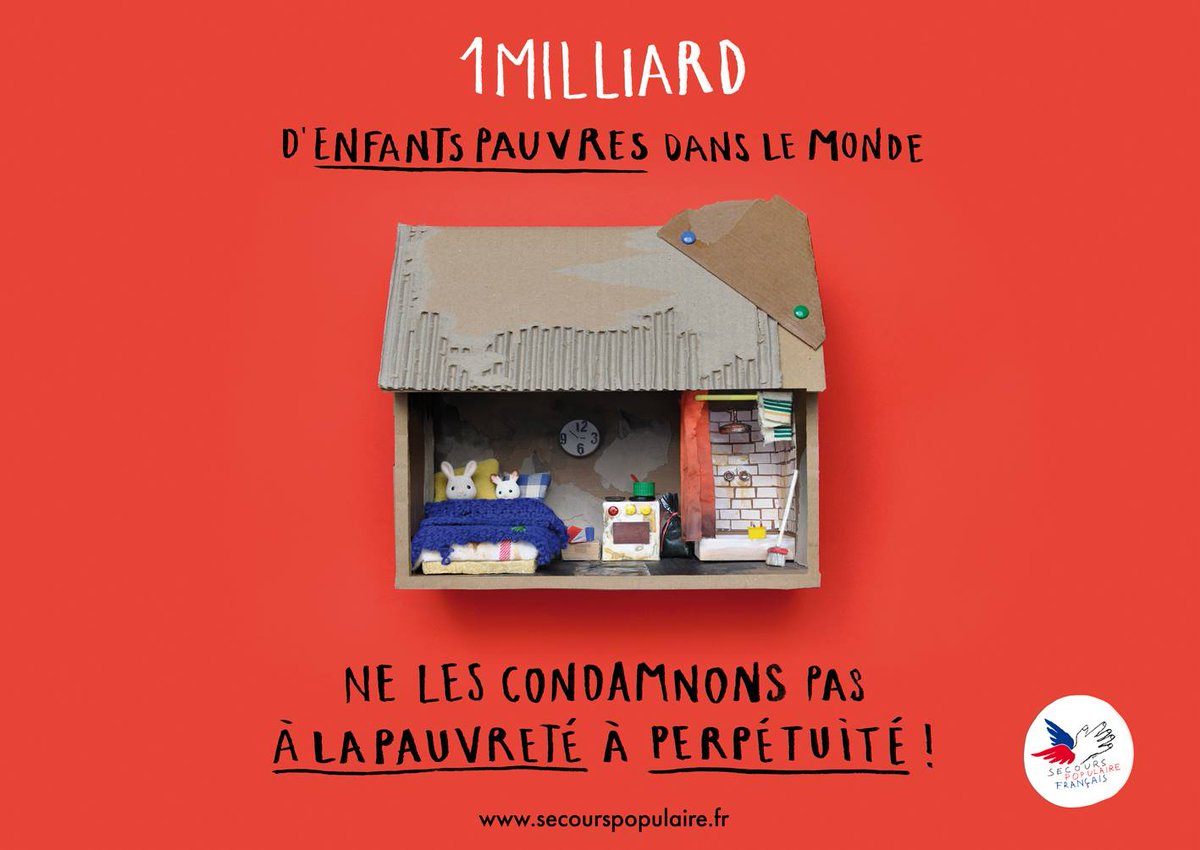 Les très talentueuses @alelghozi et <a href="/OliviaGasser/">Olivia Gasser</a> sont sélectionnées pour le concours d'affiche <a href="/Saxoprint_fr/">SAXOPRINT France</a> <a href="/CreativeAwards2/">Creative Awards</a> pour la prochaine campagne du <a href="/SecoursPop/">Secours populaire</a> Votez vite pour leur belle affiche "Maison en carton" bit.ly/2FR9yLo  #share #talents #creativty