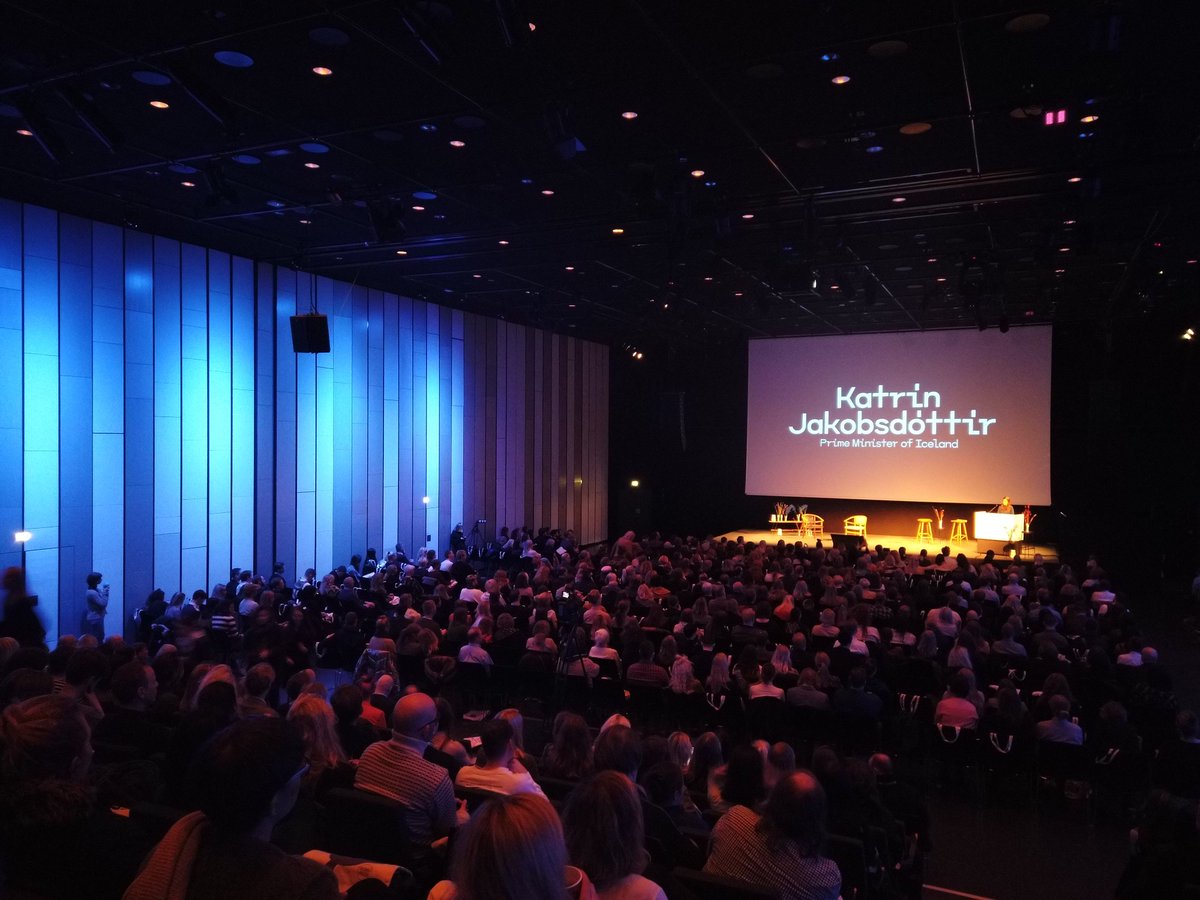 We have begun - DesignTalks at Harpa is NOW!
Here is our primeminister <a href="/katrinjak/">Katrín Jakobsdóttir</a> opening DesignTalks!
The Only Way is Up!
#designtalks #designmarch