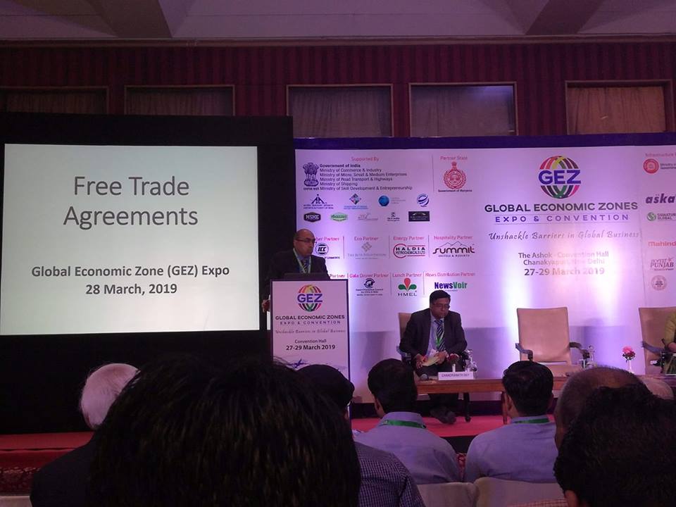 GEZExpo's tweet photo. Presentation on 'Free Trade Agreement' by Mr. Bipin Menon, Director (Foreign Trade), Ministry of Commerce and Industry, New Delhi, India https://t.co/6q6XeclSbK