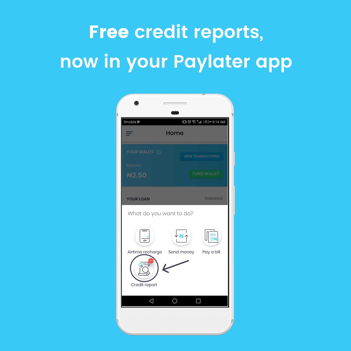get_carbon's tweet image. Update ✨

Free credit reports, now available right in the Paylater app! Review, monitor and improve your credit records across all registered Nigerian financial institutions.

Get the app now on the Google Play Store: goo.gl/uxrMJ5