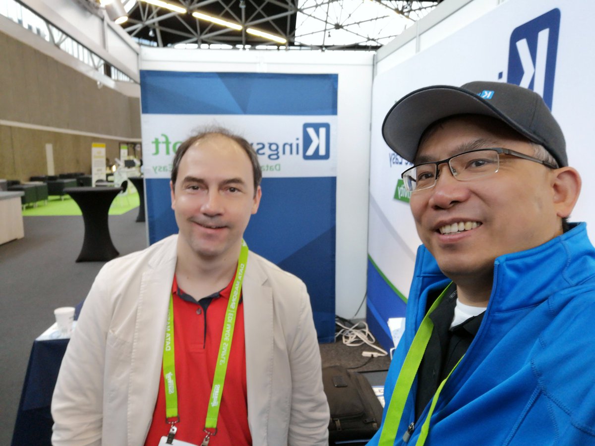 danielcai's tweet photo. Great to catch up with longtime friend @carsten_dyn365 here at #UGSummitEurope in Amsterdam, at @kingswaysoft booth. https://t.co/sb32qxZmSL