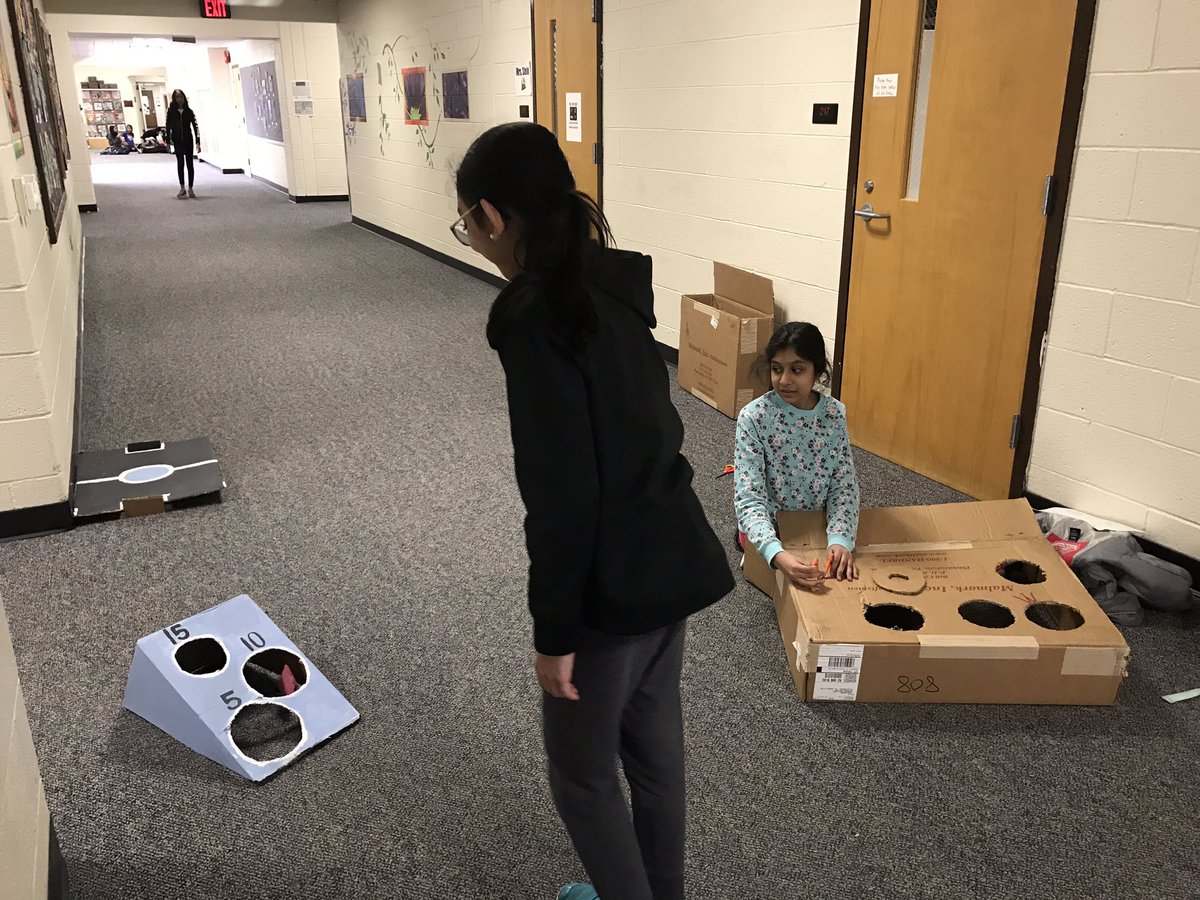 Bec_Chirps's tweet photo. My creative #Maker Ambassadors have been hard at work preparing their student-created makerspace for a district parent workshop and elementary STEAM day to spread the maker mindset. #whyIteach #stuvoice #stuchoice #creativity #ProblemSolving #cardboardchallenge #readysetdesign https://t.co/BqfE9hLNkP