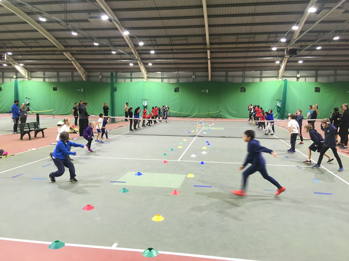 InspireTogeth3r's tweet photo. Warming up for the @YourSchoolGames East Leicester Mini-Tennis Competition! 10 x Yr3/4 teams &amp; 8 x Yr5/6 teams being led by Craig from @TennisInLeics and our fantastic young leaders from  @SJNCCSchool !! @LR_Sport @TennisFndation #LRSchoolGames https://t.co/7FlXPRfTZq
