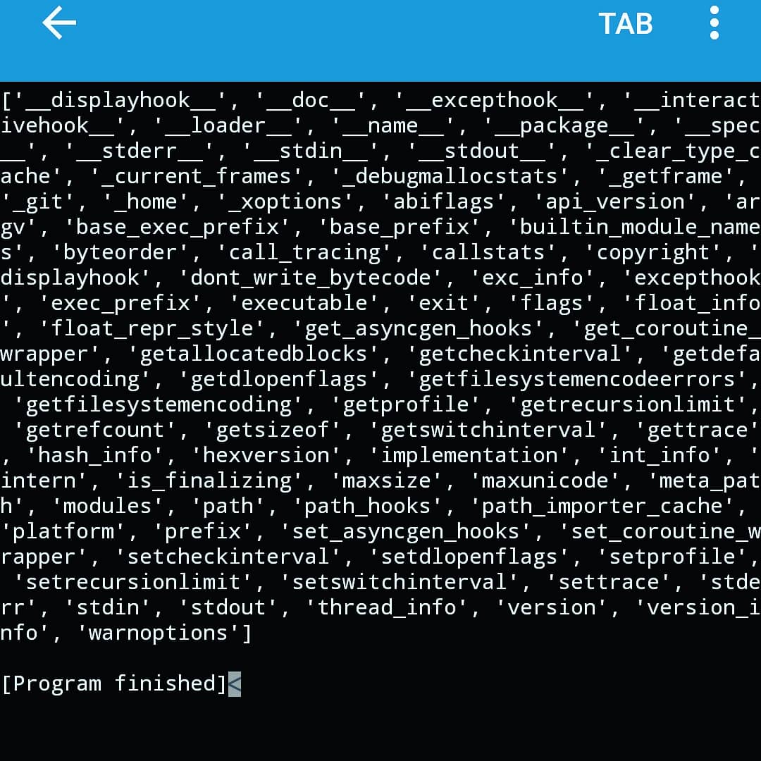 josecodetech's tweet photo. Obtener atributos modulo usando dir en #python #programacion #programando #programming #程序設計 #code #pydroid  #coding #tipsPython https://t.co/DsrQ2Gw9vT