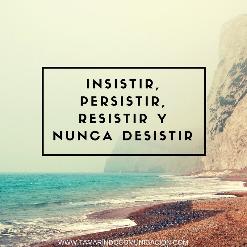 Insistir Persistir Resistir Nunca Desistir Arte De La Pared 