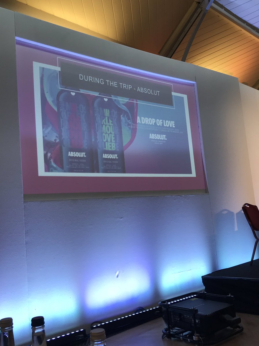 drinkworksldn's tweet photo. @WldSpiritsConf ‘storytelling is key’ by Craig Johnson for @absolutvodka @Pernod_Ricard #worldspiritsconference https://t.co/bn5NYcEnwX