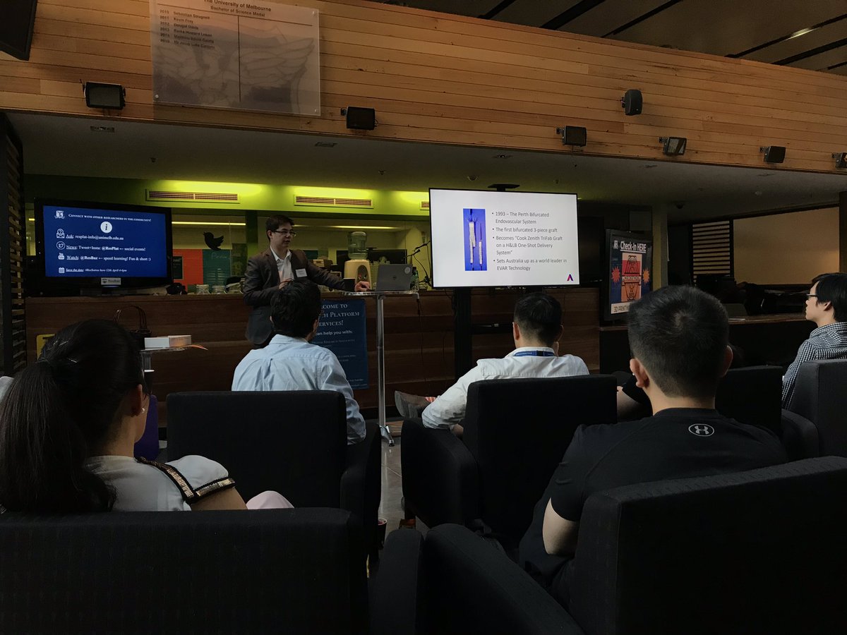 GHJChen's tweet photo. Thank you Jason @ozvascdoc for inspiring us @ResPlat to #innovate for patient care through collaboration! 3Device is excited to have you back soon as a panel judge @unimelb @JongEric https://t.co/WIMEwcdrqM