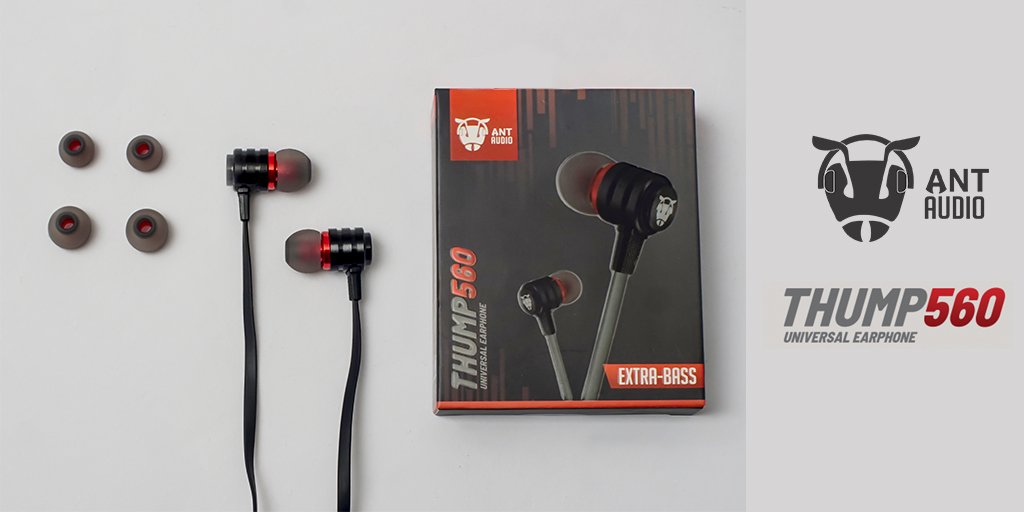 AntAudioUK's tweet photo. Enjoy a perfect musical concoction with Ant Audio Thump 560's 10mm Dynamic Speakers, Silicon Ear Tips and 3.5mm Jack #EverythingMusic #PlayHard

Buy now 👉https://t.co/3lmTLPvyRX https://t.co/oGAFJ8mZeb