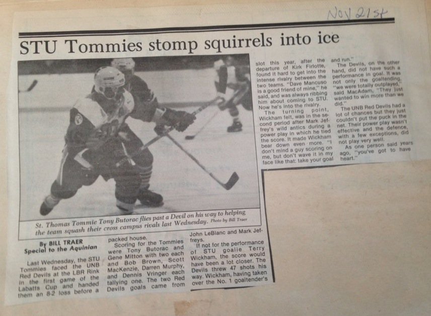STUTommies's tweet photo. TBT - Rivalries are the best.  Full arenas, loud fans, and chirps.  Memories are fun too. https://t.co/LDTaTPtIFM