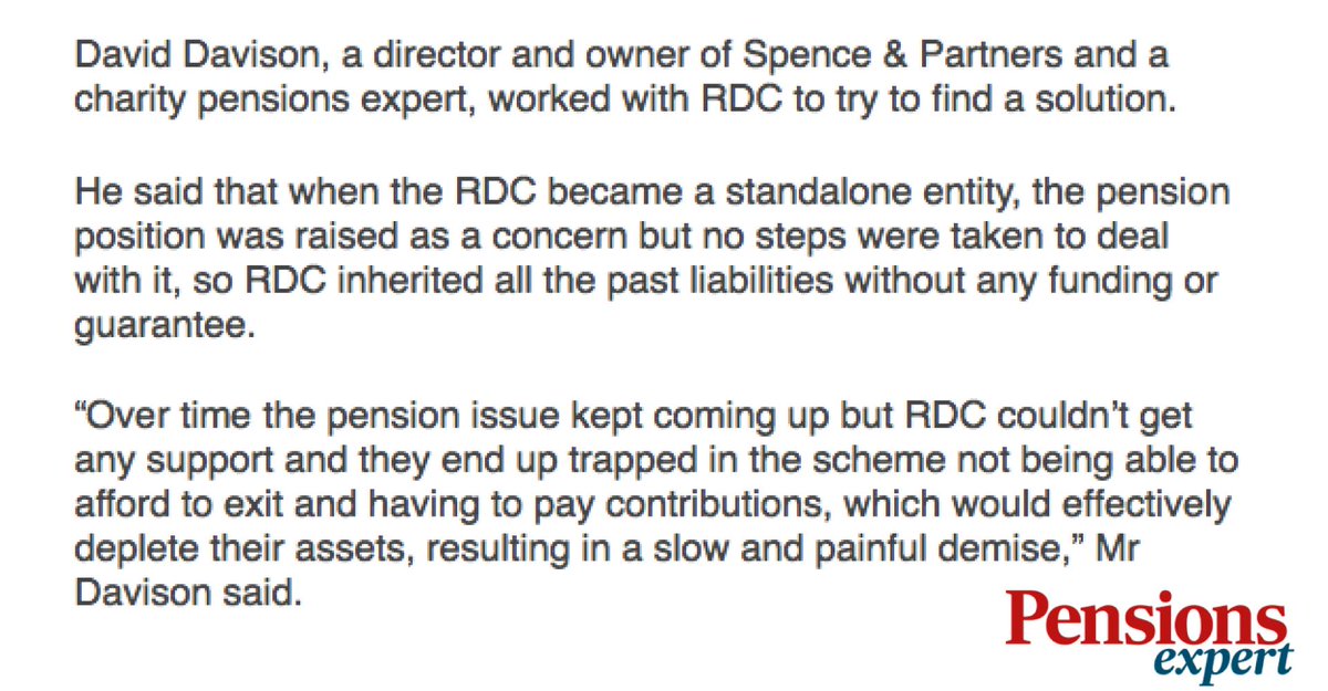 SpencePartners's tweet photo. Charity blames insolvency on pension costs and local govt rules. https://t.co/5zbmATLltu https://t.co/xEnyAneNcO