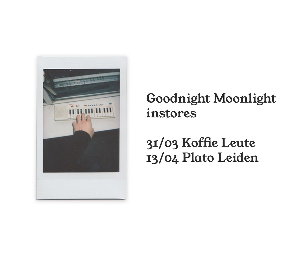 Two fun instore shows comin' up don't sleep on it