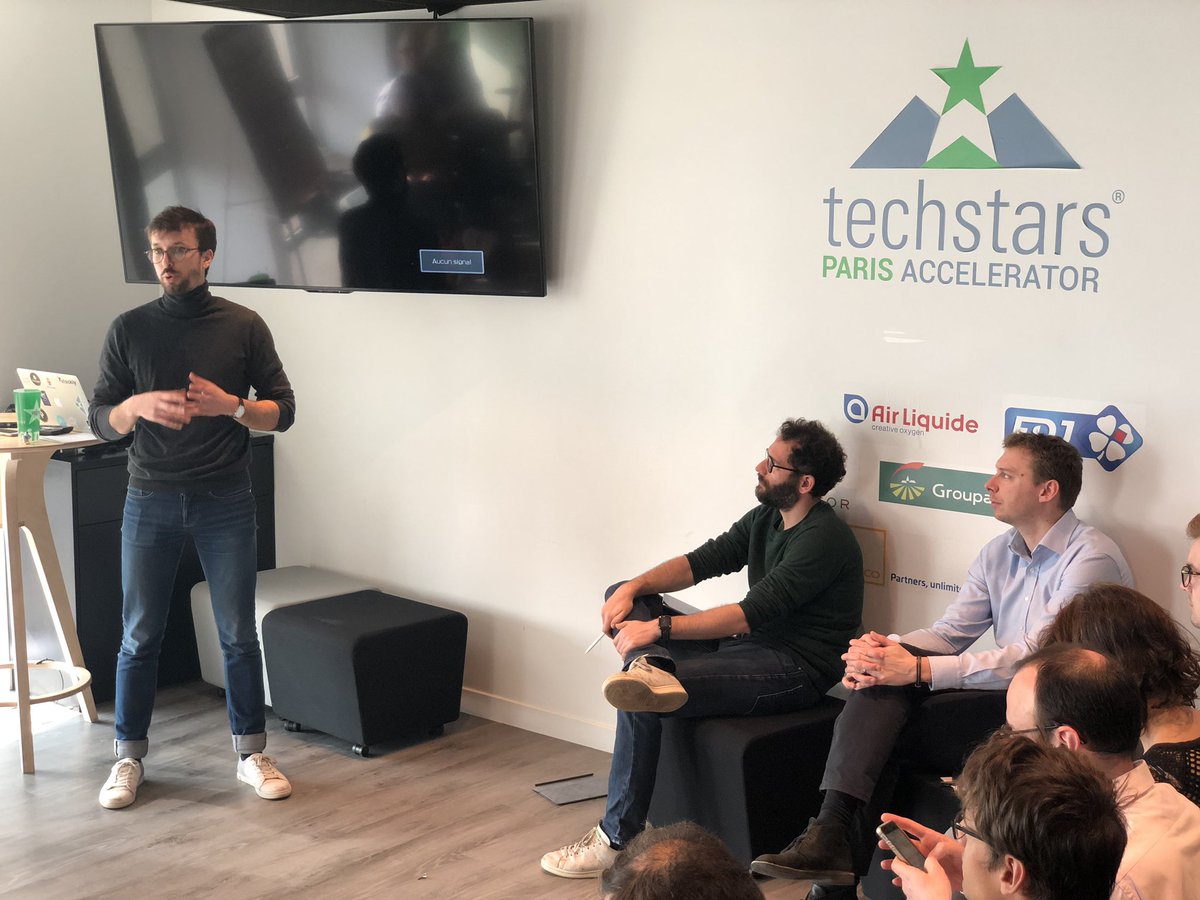 ClaireCaminati's tweet photo. Merci à @Weiss_Arnaud de @RampUP_hq venu donner quelques conseils aux intrapreneurs ! #givefirst #tsalumni #tsinnovationbootcamp @TechstarsParis | @AccorHotels_FR @airliquidegroup @GroupeGroupama @GEFCO_Group @Total @FDJ @techstars 💚🚀 https://t.co/tE254zVoOh