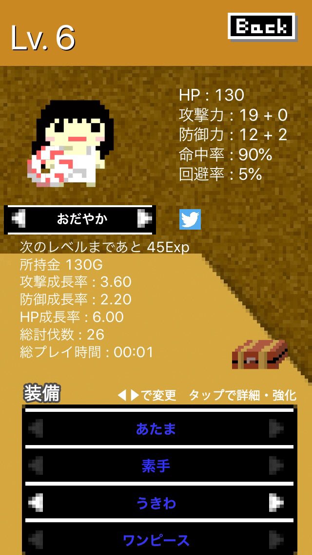 neluino's tweet image. 現在のステータスです！面白いからみんなもやってみてね！ bit.ly/VSlu4h #LevelGame