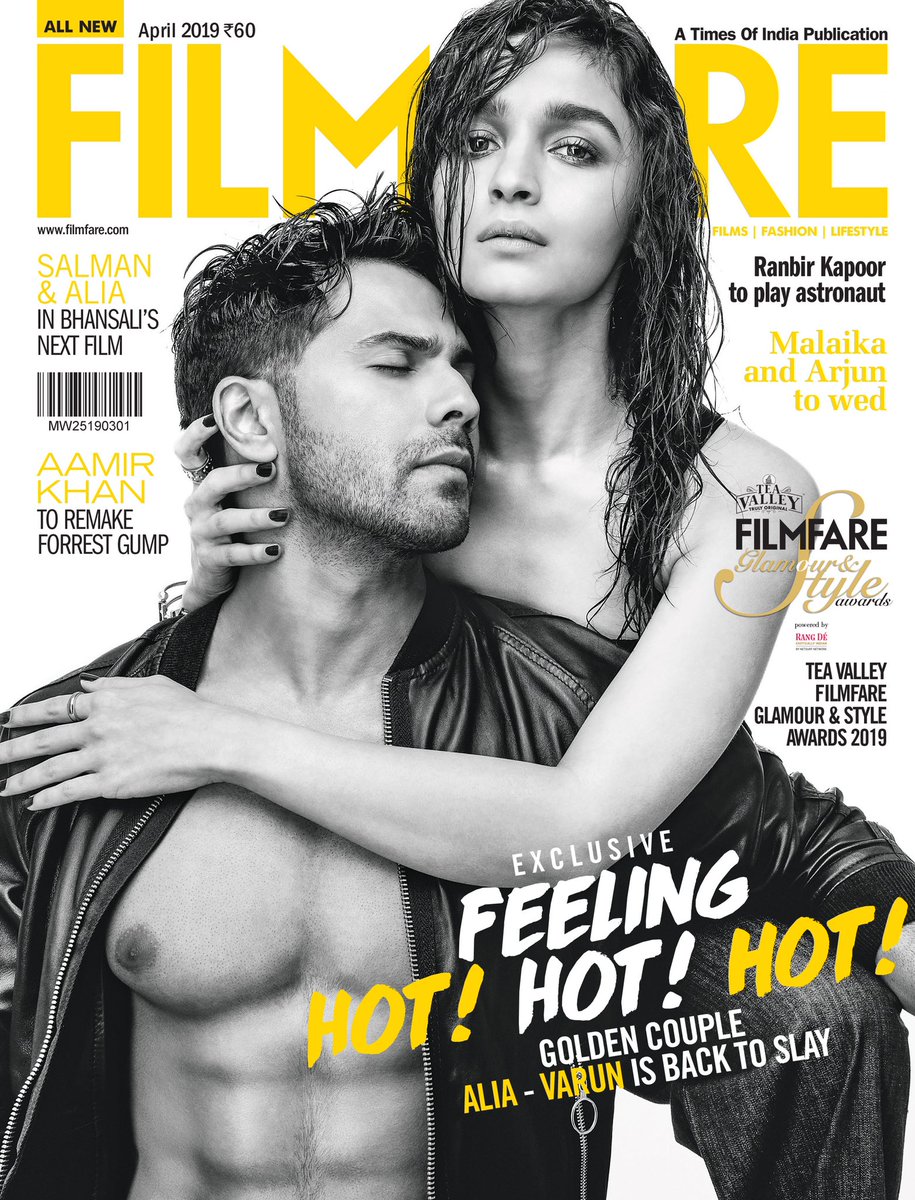 Hit pair &amp; the golden couple are back to slay!

This summer, feel the real hotness with <a href="/aliaa08/">Alia Bhatt</a> and <a href="/Varun_dvn/">Varun Dhawan</a> as they grace the latest cover of #Filmfare April edition. 

#AliaBhatt #VarunDhawan #FilmfareCover #CoverStars #BollywoodCelebs #Koimoi