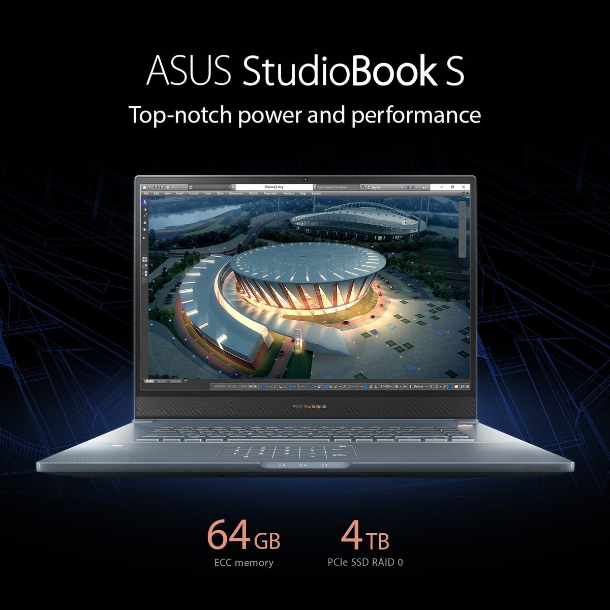 ASUS's tweet image. #StudioBook S is an ultra-mobile powerhouse with cutting edge technology and powerful features to help you complete your most creatively demanding tasks.