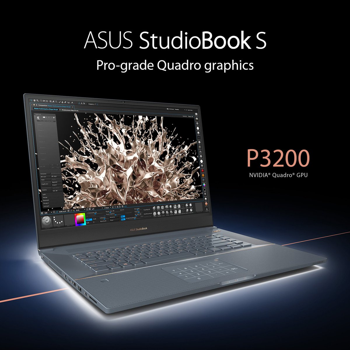 ASUS's tweet image. #StudioBook S is an ultra-mobile powerhouse with cutting edge technology and powerful features to help you complete your most creatively demanding tasks.