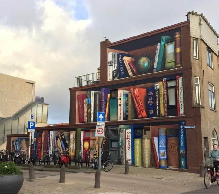brababella's tweet photo. #Streetart - #JanIsDeMan @ #Utrecht, Netherlands, with the help of #DeefFeed https://t.co/ALUchEUnL3 #arteurbana #urbanart #libri #books #murals #muralism https://t.co/Xdv0oFDC4r
