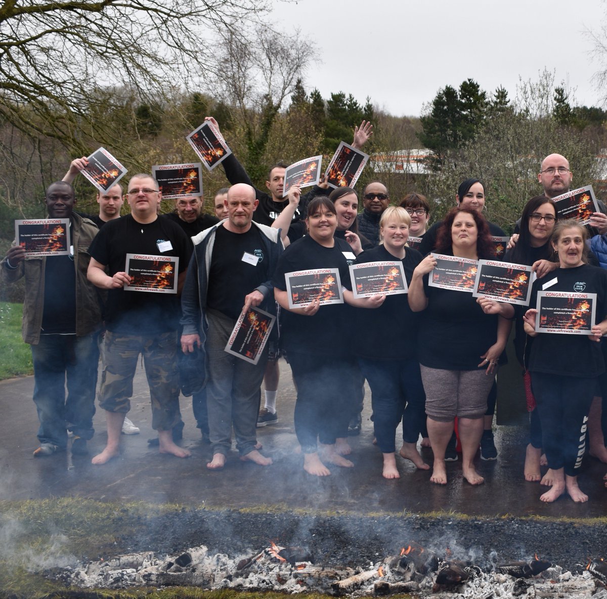 Thank you for another brilliant Firewalking event last week <a href="/UKFIREWALK/">UK Firewalk</a> . We had some nervous faces before the walk, and some very happy ones afterwards!