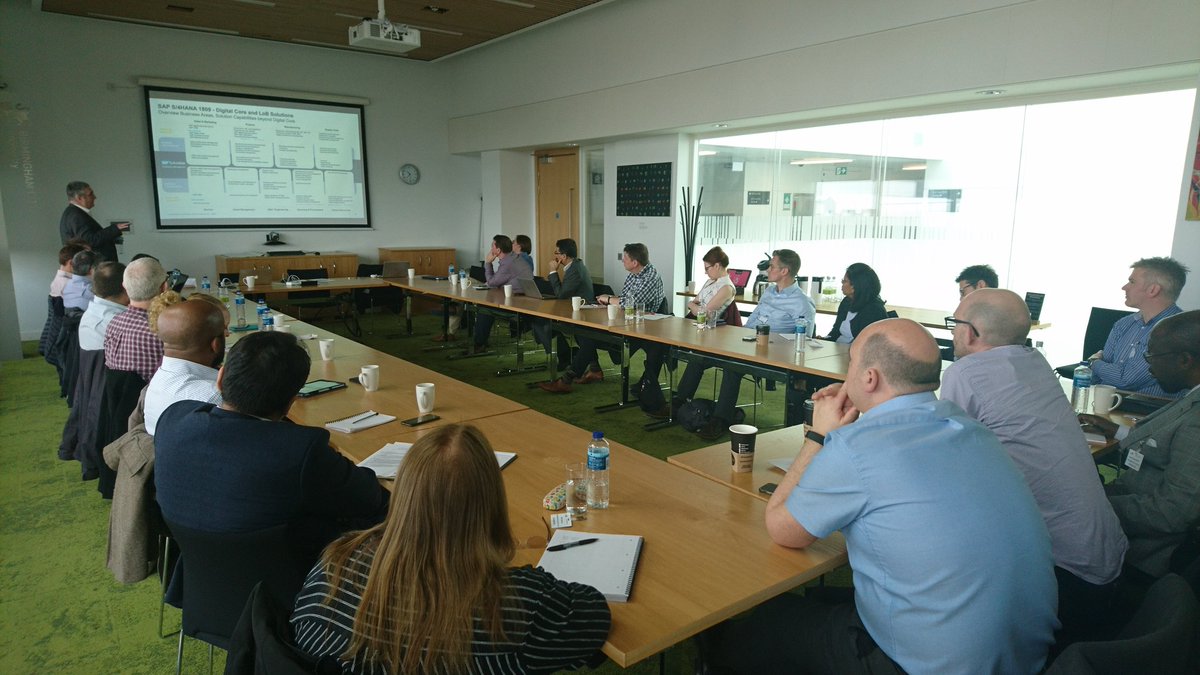 UKISUG_Robyn's tweet photo. Fantastic turn out at today's @SAPUserGroup #S4HANA event. And really good first session by Michael Longden from @SAPUKIreland https://t.co/J4Gy1mh0wN