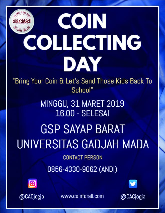31/03/19 jam 16.00 - selesai | Coin Collecting Day | GSP Sayap Barat | Umum <a href="/Jogja24Jam/">Jogja24Jam</a>