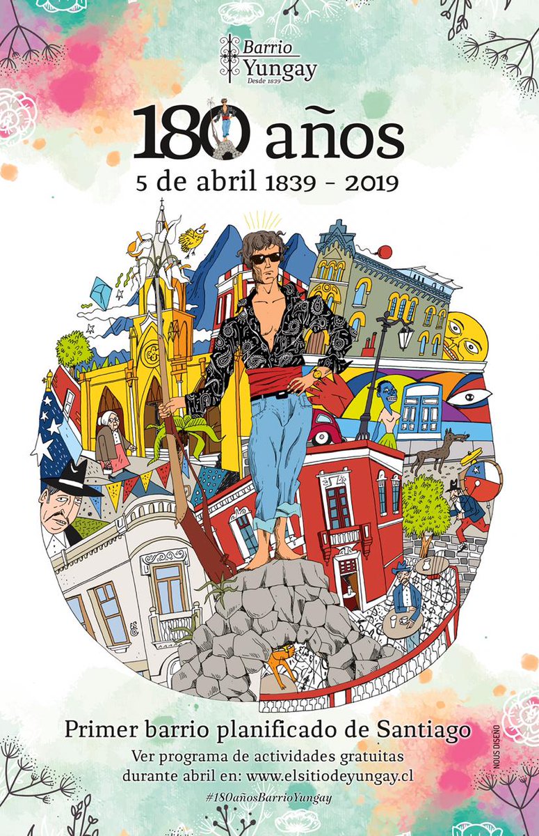 Barrio_Yungay's tweet photo. ¿Qué le regalarás al Barrio Yungay?
El próximo 5 de abril de 2019 @Barrio_Yungay cumplirá 180 años.
Estamos preparando nuestros regalos al primer barrio planificado de Santiago.
Con diversas iniciativas comunitarias celebraremos nuestra historia y luchas.
#180añosBarrioYungay https://t.co/mKSqglDCIf