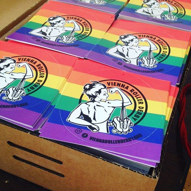 freshhh stickers 🌈 🌈! you can get your hands on this beauties at our upcoming season opener! 6.4.! link in bio 😘 #rainbow #spring #derbypride #LGBTQI ift.tt/2uv1JTE